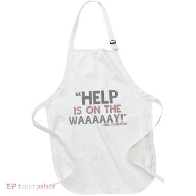 Help Is On The Waaaaay! Mrs. Doubtfire Full-Length Apron With Pockets