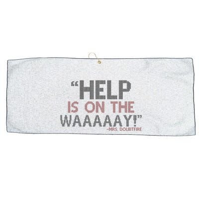 Help Is On The Waaaaay! Mrs. Doubtfire Large Microfiber Waffle Golf Towel