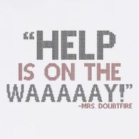 Help Is On The Waaaaay! Mrs. Doubtfire Cooling Performance Long Sleeve Crew
