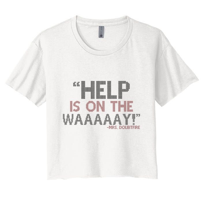 Help Is On The Waaaaay! Mrs. Doubtfire Crop Top
