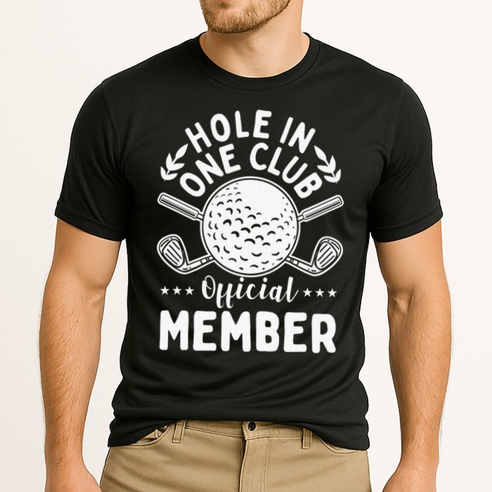 Hole In One Club Golfing Design For Golfer Golf Cooling Performance Crew T-Shirt