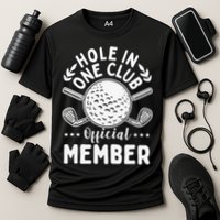 Hole In One Club Golfing Design For Golfer Golf Cooling Performance Crew T-Shirt