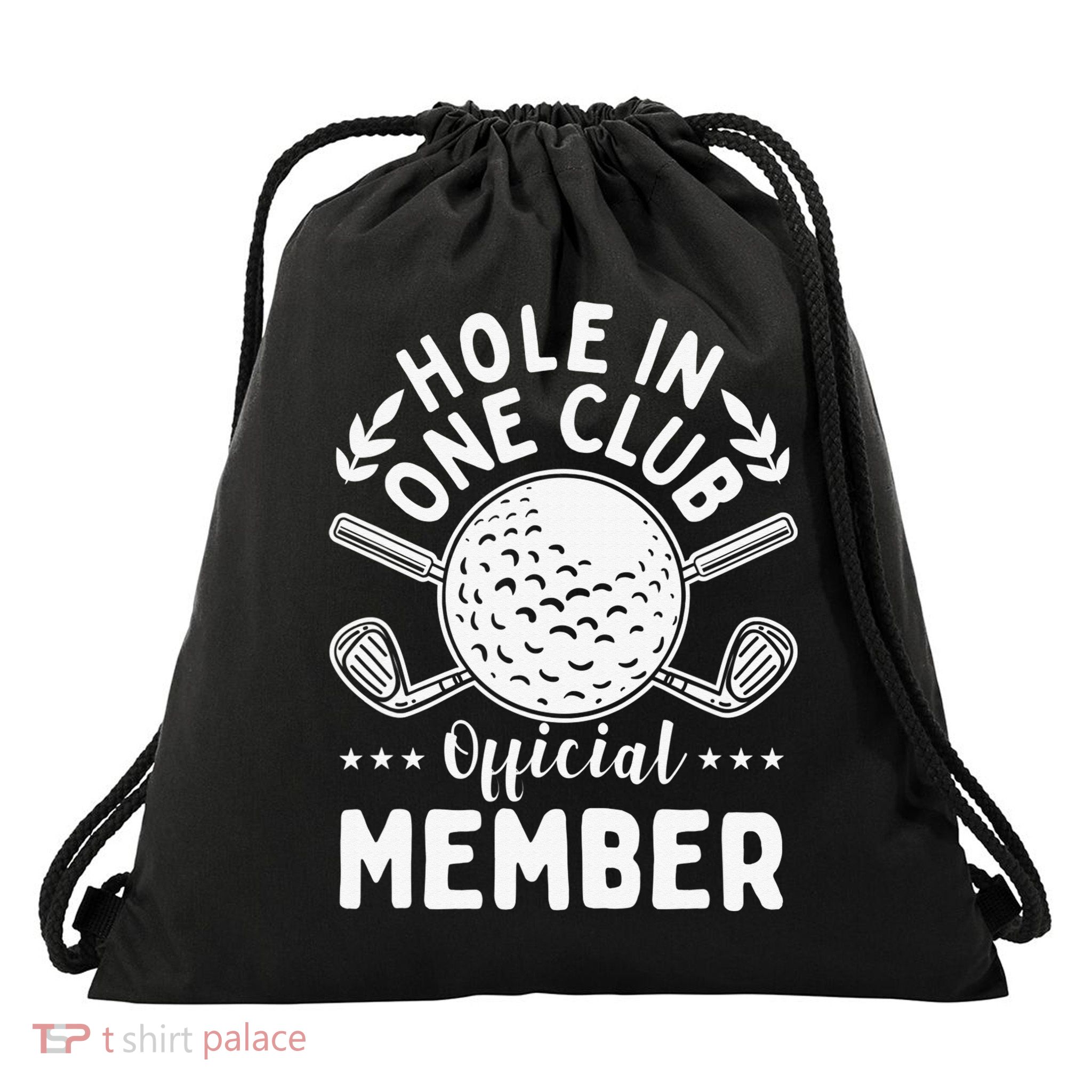 Hole In One Club Golfing Design For Golfer Golf Drawstring Bag