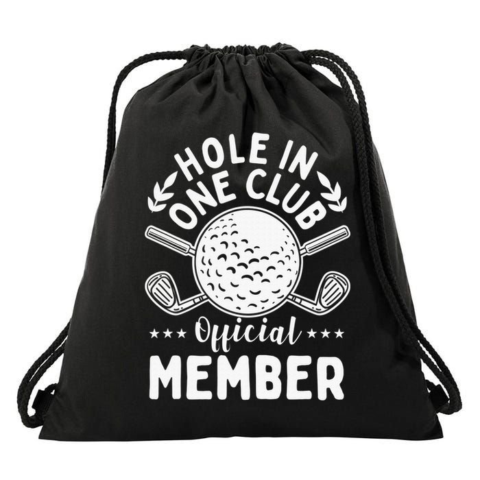 Hole In One Club Golfing Design For Golfer Golf Drawstring Bag