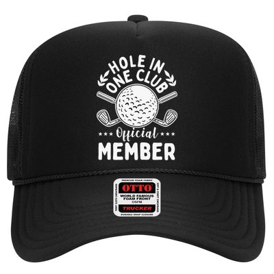 Hole In One Club Golfing Design For Golfer Golf Trucker Hat