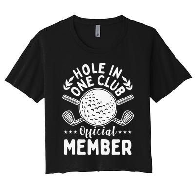 Hole In One Club Golfing Design For Golfer Golf Crop Top