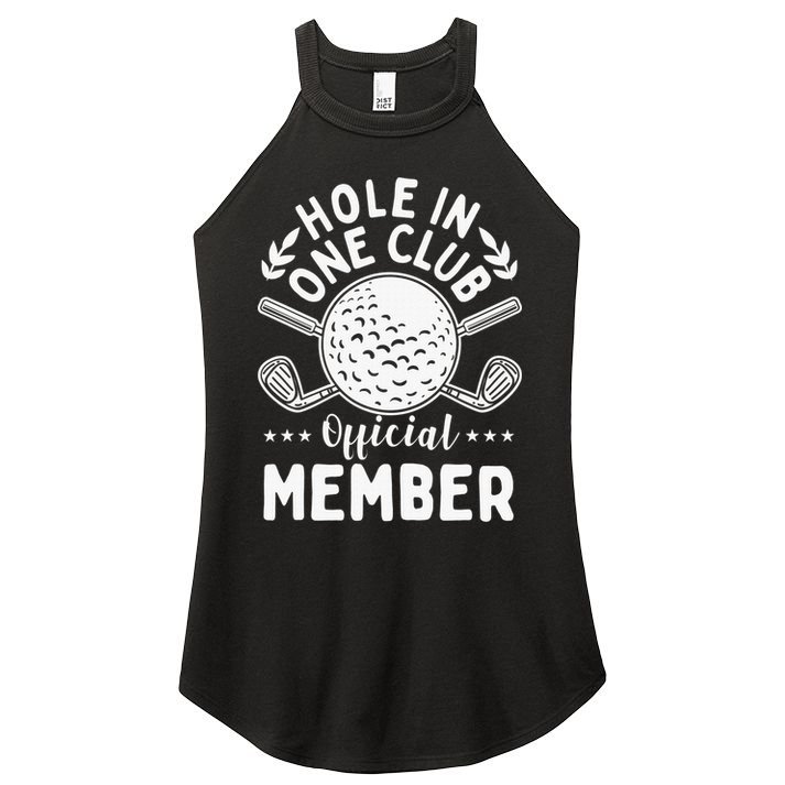 Hole In One Club Golfing Design For Golfer Golf Women's Perfect Tri Rocker Tank