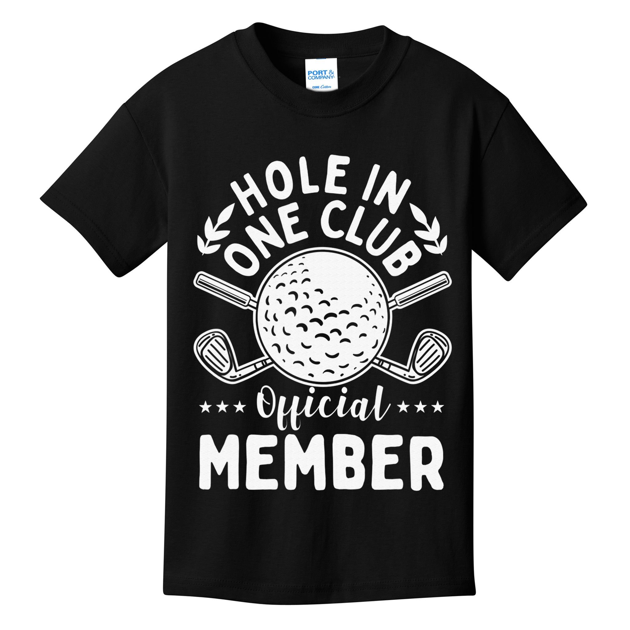 Hole In One Club Golfing Design For Golfer Golf Kids T-Shirt