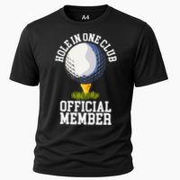 Hole In One Club Golfing Design For Golfer Golf Cooling Performance Crew T-Shirt