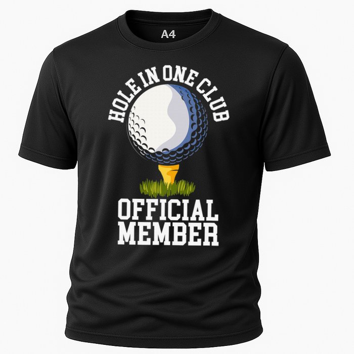 Hole In One Club Golfing Design For Golfer Golf Cooling Performance Crew T-Shirt