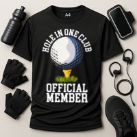 Hole In One Club Golfing Design For Golfer Golf Cooling Performance Crew T-Shirt