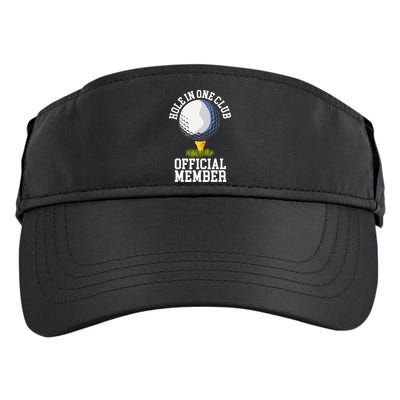 Hole In One Club Golfing Design For Golfer Golf Adult Drive Performance Visor