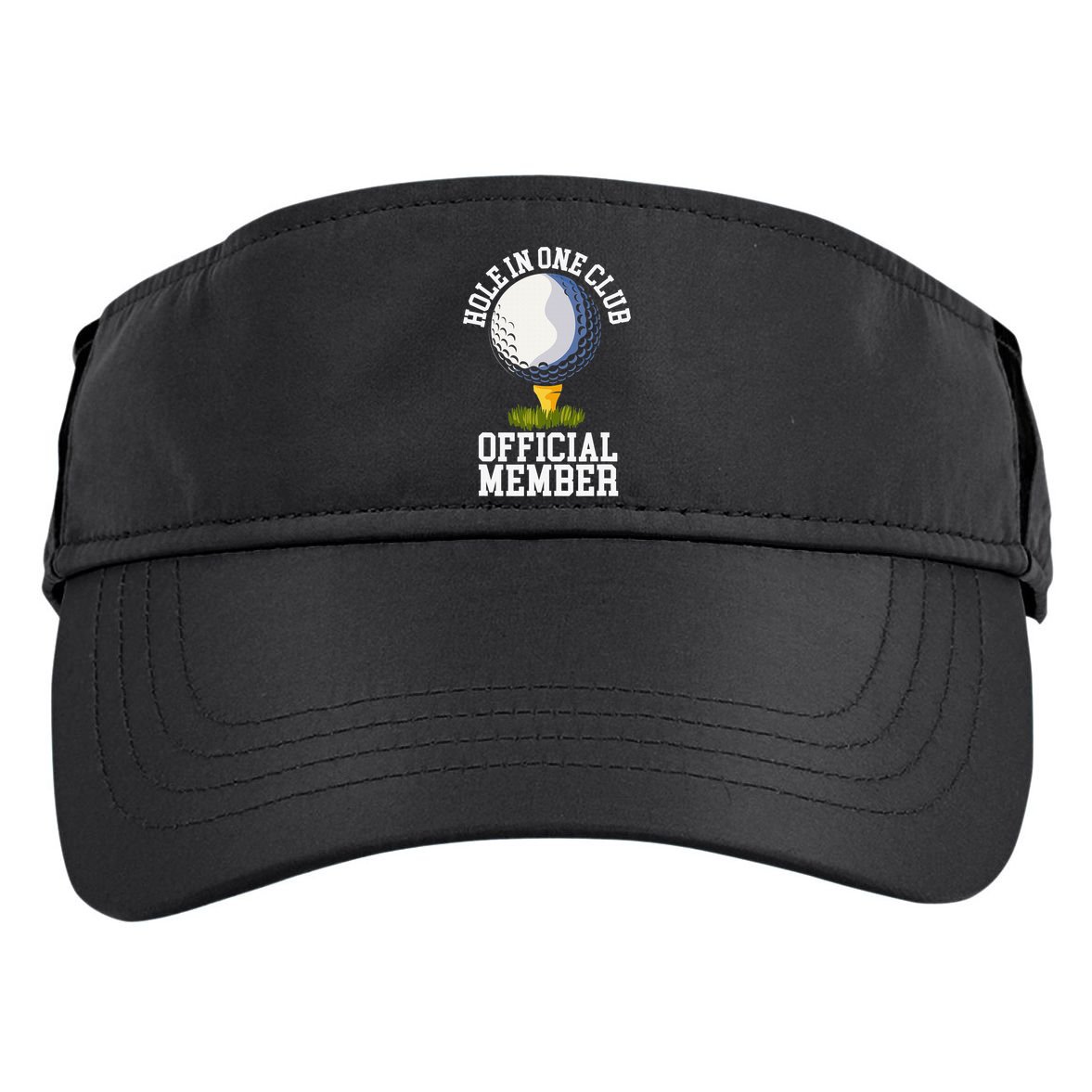 Hole In One Club Golfing Design For Golfer Golf Adult Drive Performance Visor