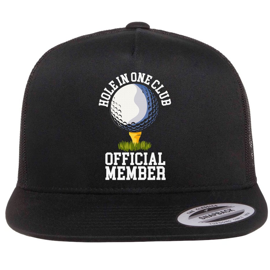 Hole In One Club Golfing Design For Golfer Golf Flat Bill Trucker Hat