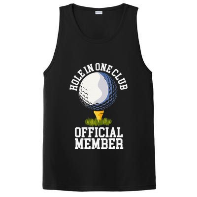 Hole In One Club Golfing Design For Golfer Golf PosiCharge Competitor Tank