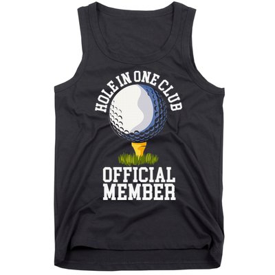 Hole In One Club Golfing Design For Golfer Golf Tank Top