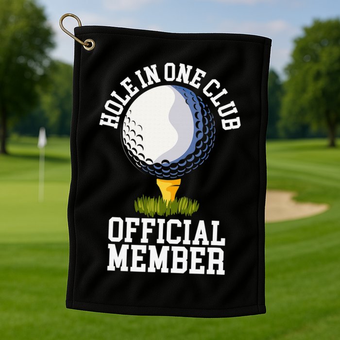 Hole In One Club Golfing Design For Golfer Golf Golf Towel