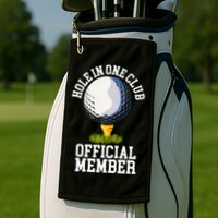 Hole In One Club Golfing Design For Golfer Golf Golf Towel