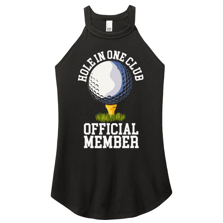 Hole In One Club Golfing Design For Golfer Golf Women's Perfect Tri Rocker Tank