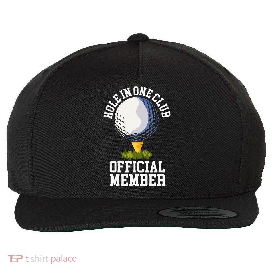 Hole In One Club Golfing Design For Golfer Golf Wool Snapback Cap