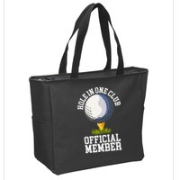 Hole In One Club Golfing Design For Golfer Golf Zip Tote Bag