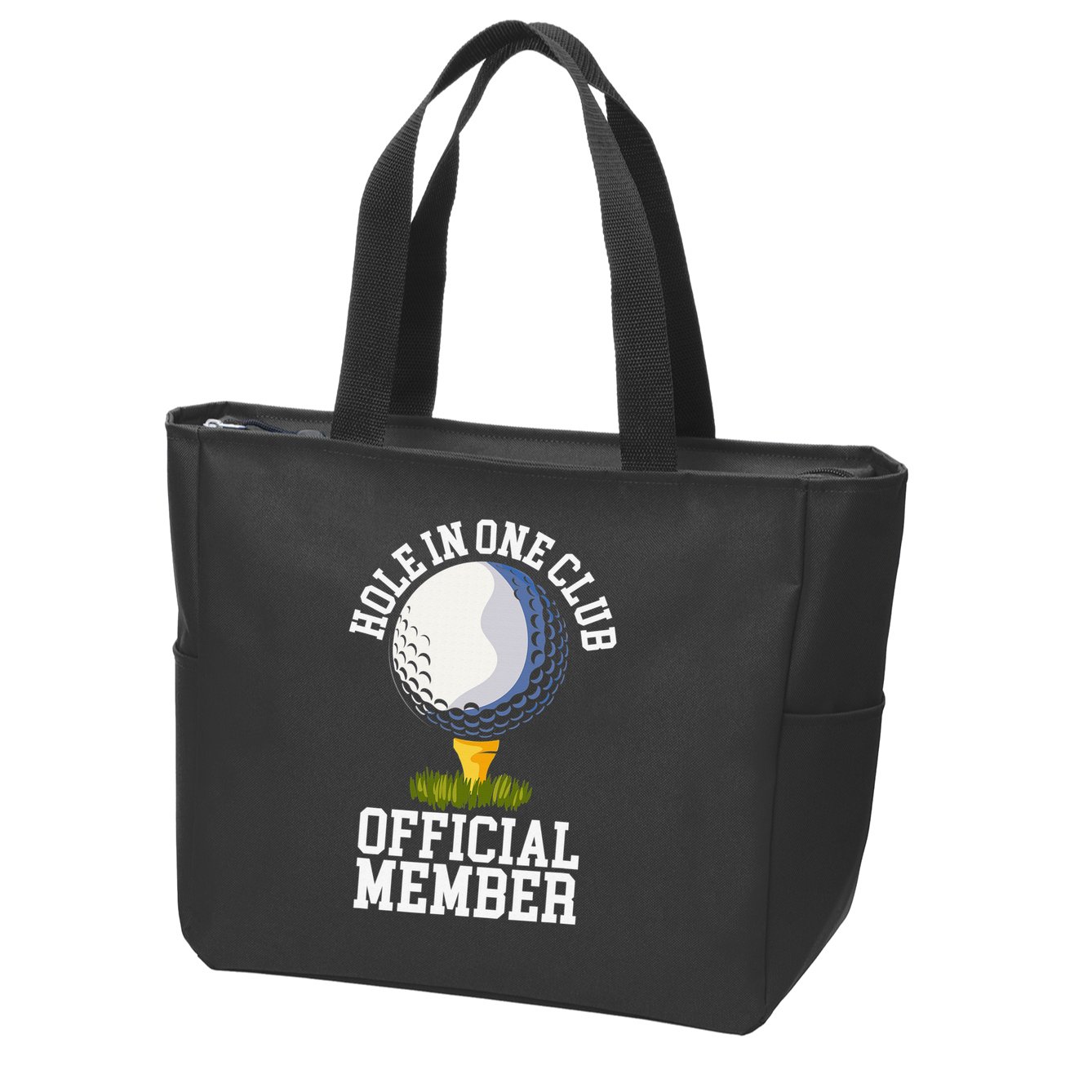 Hole In One Club Golfing Design For Golfer Golf Zip Tote Bag
