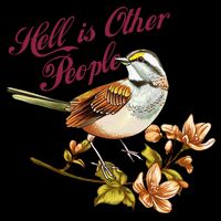 Hell Is Other People Retro Vintage Bird Flowers Backpack
