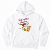 Hell Is Other People Retro Vintage Bird Flowers Hoodie