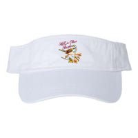 Hell Is Other People Retro Vintage Bird Flowers Visor