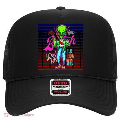 Hip Alien High Crown Mesh Back Trucker Hat