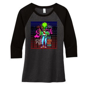 Hip Alien Women's Tri-Blend 3/4-Sleeve Raglan Shirt