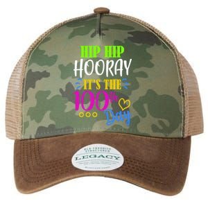 HIP HIP Hooray Its The 100th Day Of School  Legacy Tie Dye Trucker Hat