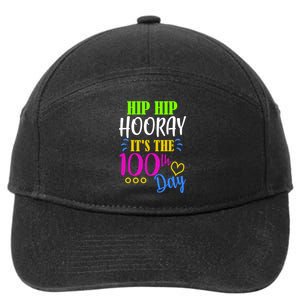 HIP HIP Hooray Its The 100th Day Of School  7-Panel Snapback Hat