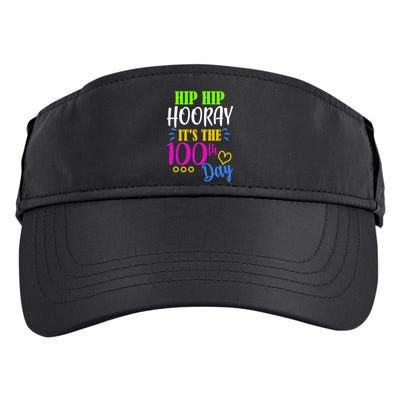 HIP HIP Hooray Its The 100th Day Of School  Adult Drive Performance Visor