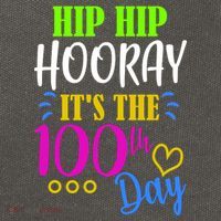 HIP HIP Hooray Its The 100th Day Of School  Cotton Canvas Backpack