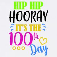 HIP HIP Hooray Its The 100th Day Of School  Garment-Dyed Sweatshirt