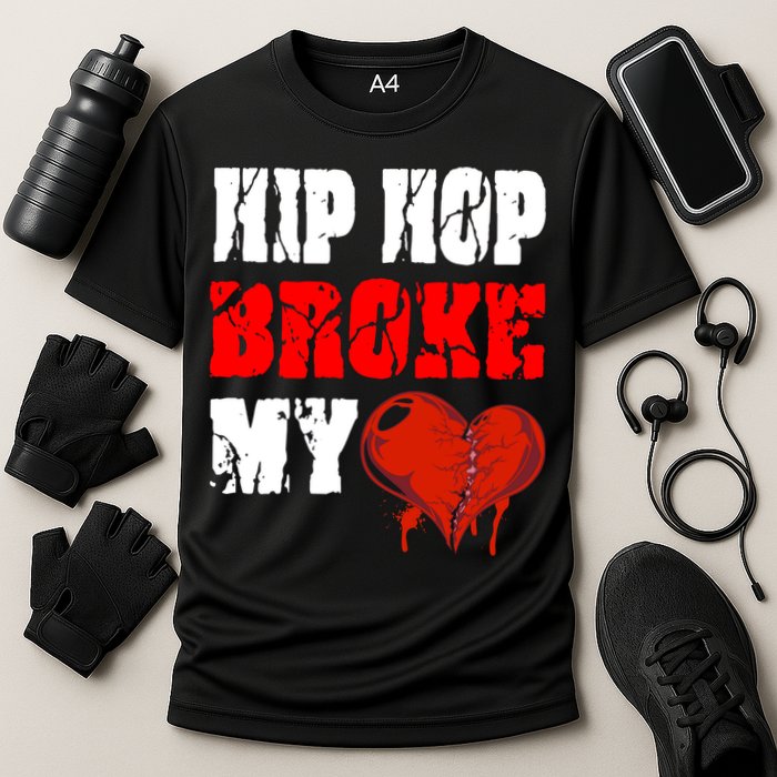 Hip Hop Broke My Heart Cooling Performance Crew T-Shirt