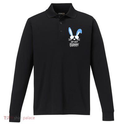 Hip Hop Bunny Performance Long Sleeve Polo