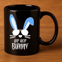 Hip Hop Bunny 11oz C Handle Ceramic Mug