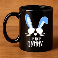Hip Hop Bunny 11oz C Handle Ceramic Mug