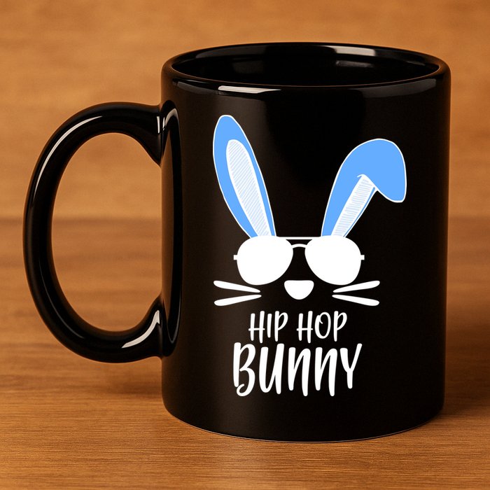 Hip Hop Bunny 11oz C Handle Ceramic Mug