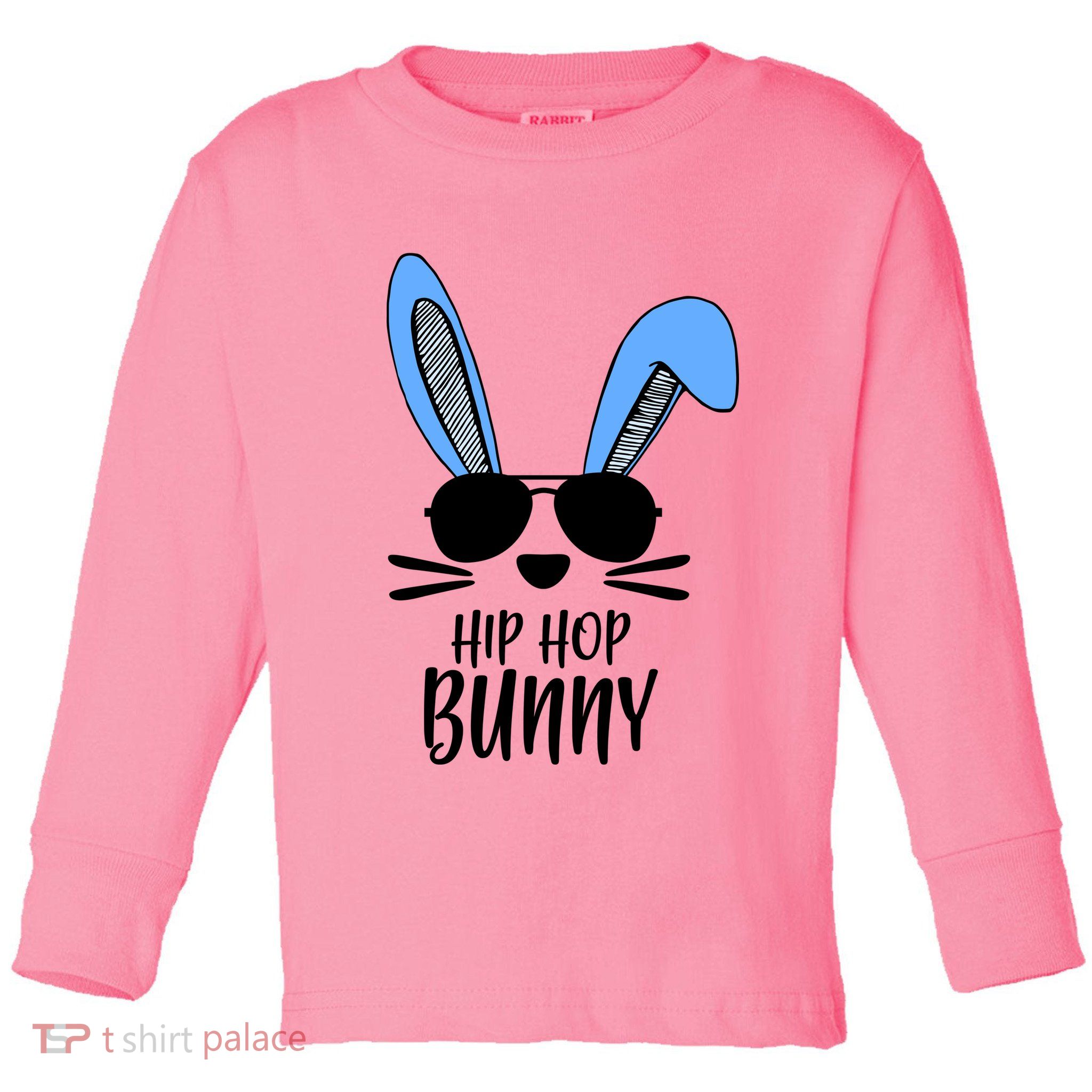 Hip Hop Bunny Toddler Long Sleeve Shirt
