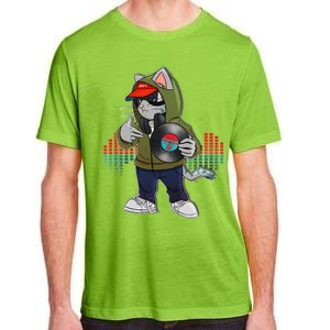 Hip Hop DJ Cat Catnip Records Adult ChromaSoft Performance T-Shirt