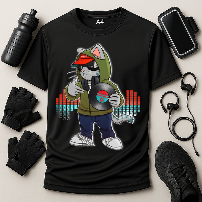 Hip Hop DJ Cat Catnip Records Performance Shirt