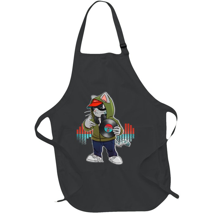 Hip Hop DJ Cat Catnip Records Full-Length Apron With Pockets
