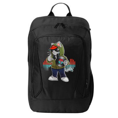 Hip Hop DJ Cat Catnip Records City Backpack