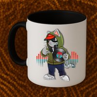 Hip Hop DJ Cat Catnip Records Mug