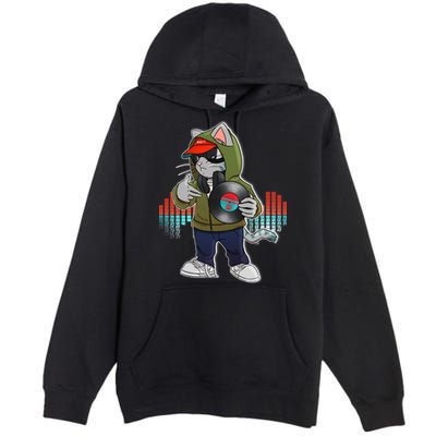 Hip Hop DJ Cat Catnip Records Premium Pullover Hoodie