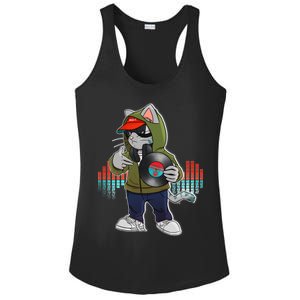 Hip Hop DJ Cat Catnip Records Ladies PosiCharge Competitor Racerback Tank