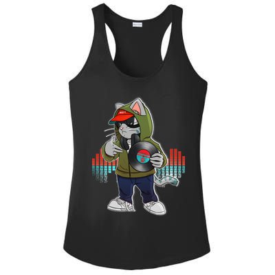 Hip Hop DJ Cat Catnip Records Ladies PosiCharge Competitor Racerback Tank
